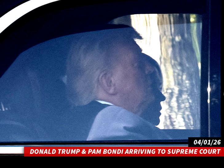 donald trump & pam bondi arriving to supreme court reuters 