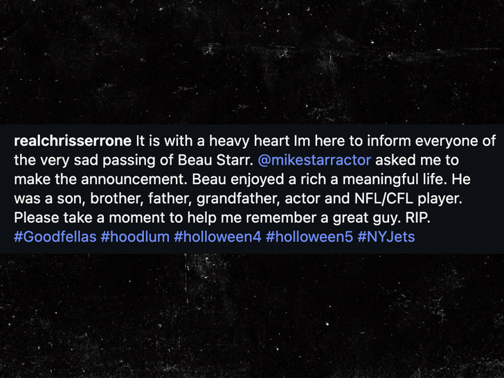 sub beau starr statement insta