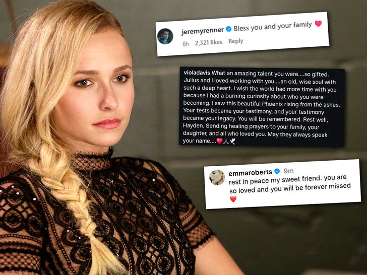 Celebs React to Hayden Panettiere’s Death