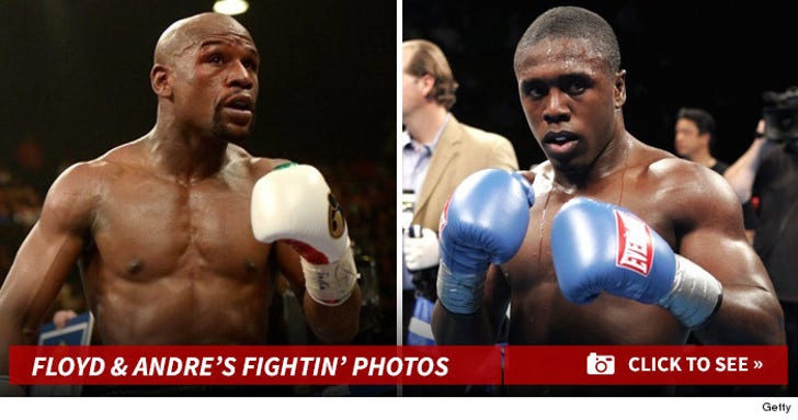 Floyd Mayweather & Andre Berto's Fightin' Photos