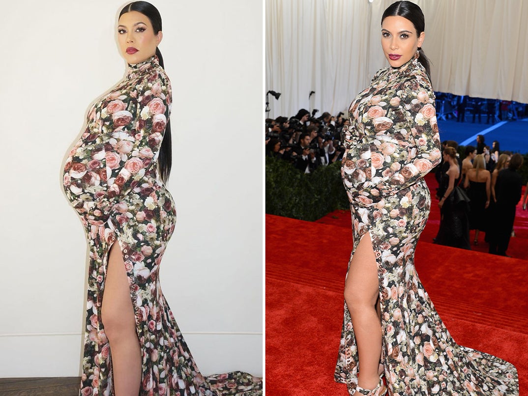 Kourtney vs. Kim -- Baby Bump Edition