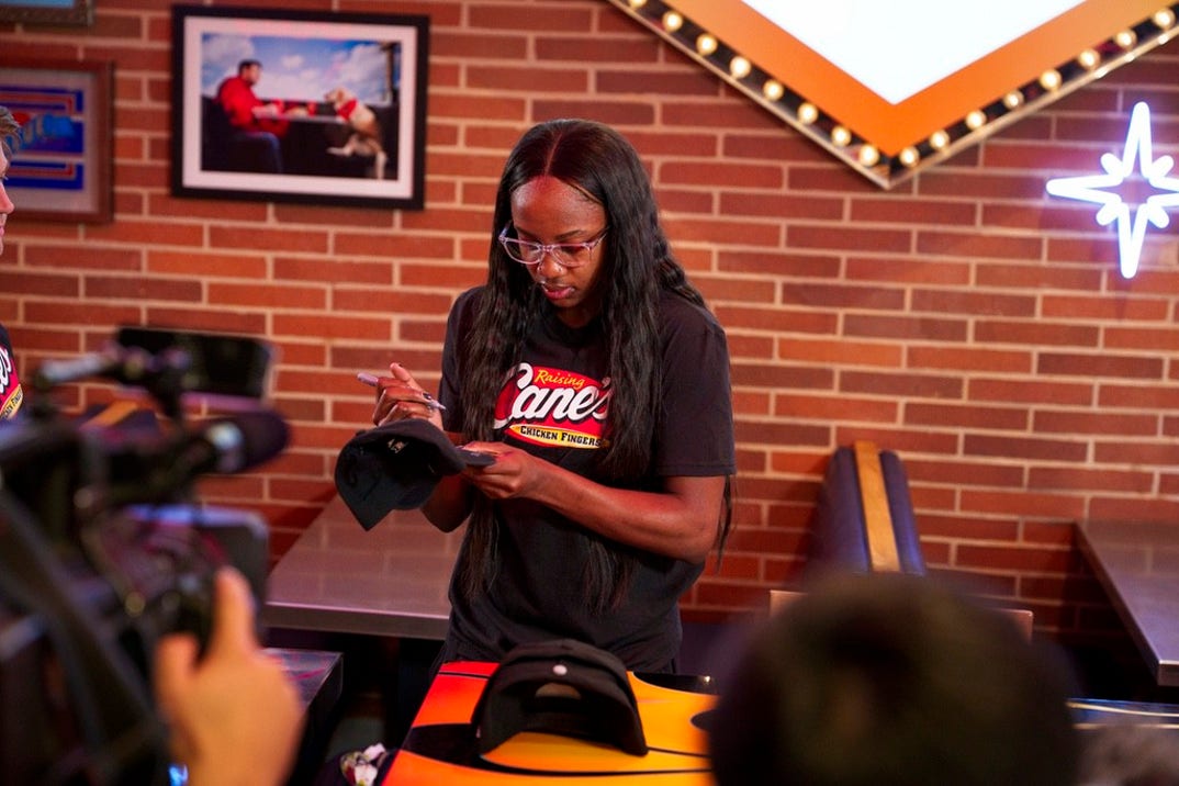Jackie Young At Raising Cane's 13