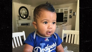 Yasiel Puig's Baby Rocks Blue Hair for World Series Just Like Dad