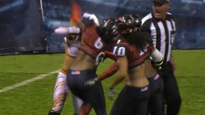 Female Football Players In Raging Brawl During LFL Game
