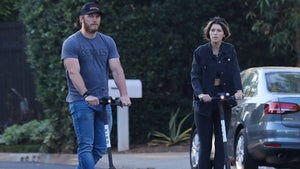 Chris Pratt & Katherine Schwarzenegger Rolling on Scooter Date