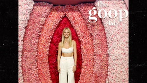 Gwyneth Paltrow Poses in Flowery Vagina Replica for Goop Event