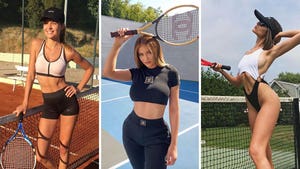 Tennis Babes Making A Racket -- Serving Looks!