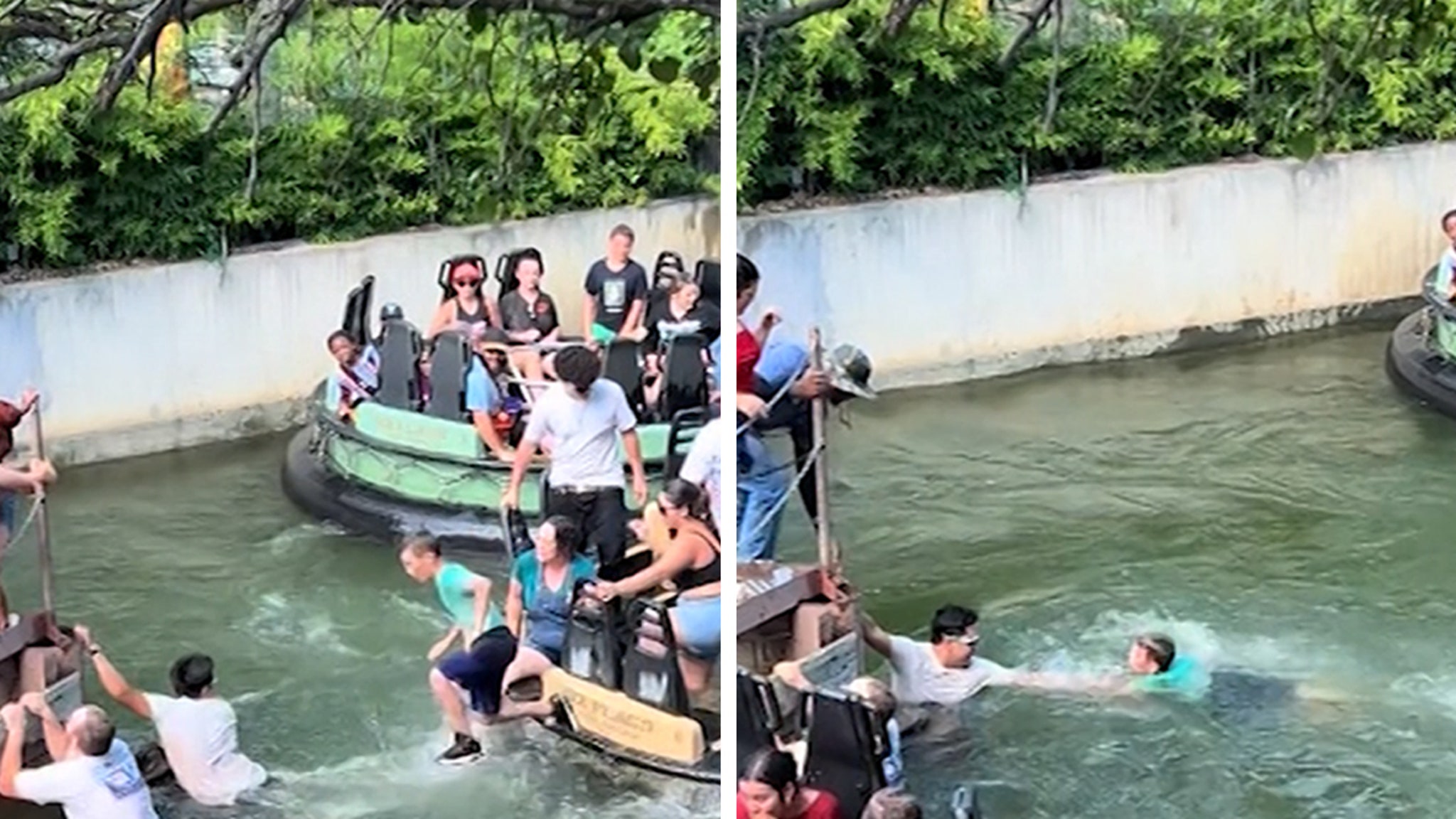 Boy Rescued After Falling Off Six Flags Roaring Rapids Ride Following 