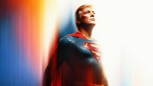 donald trump as superman white house x 3