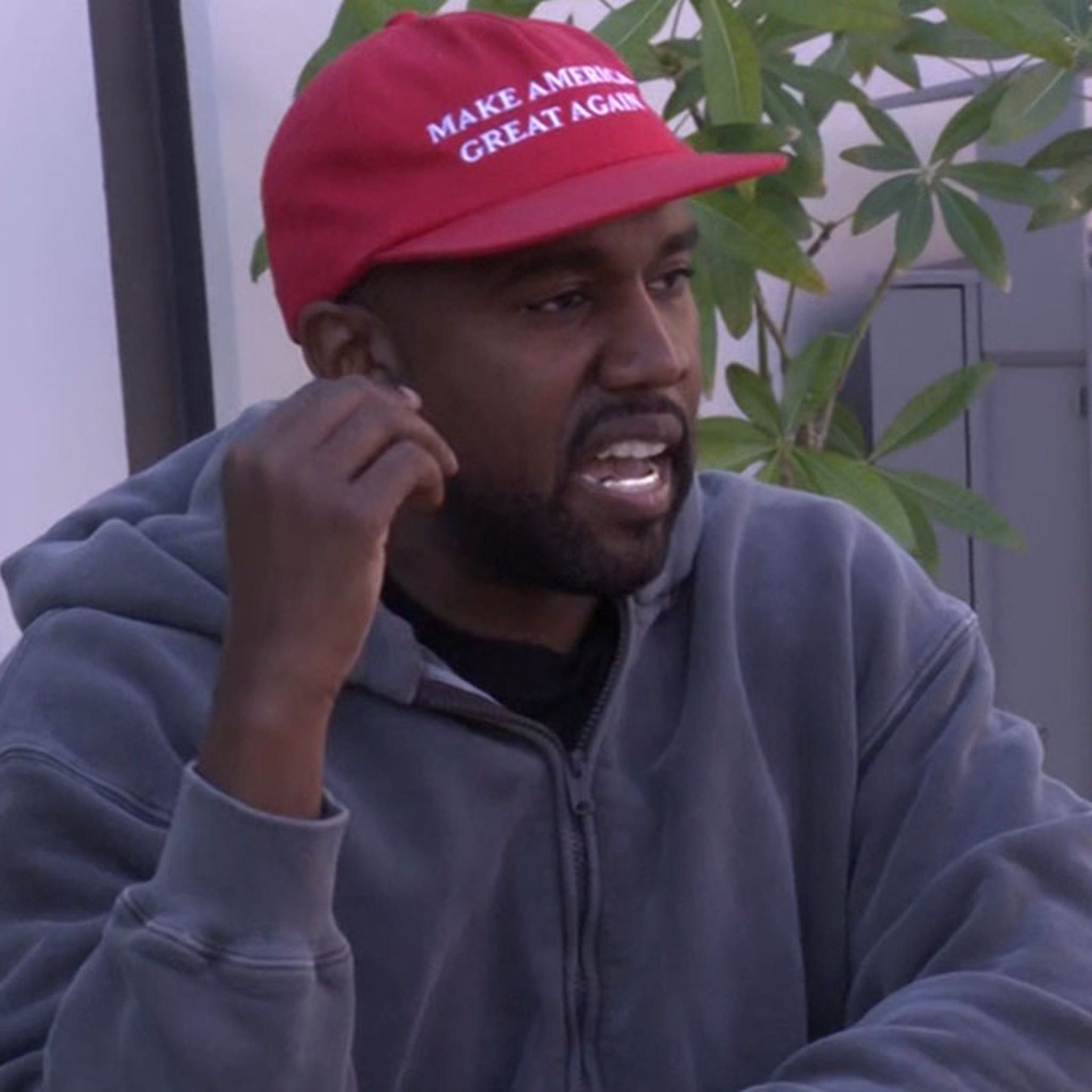 Kanye West Defends His MAGA Hat