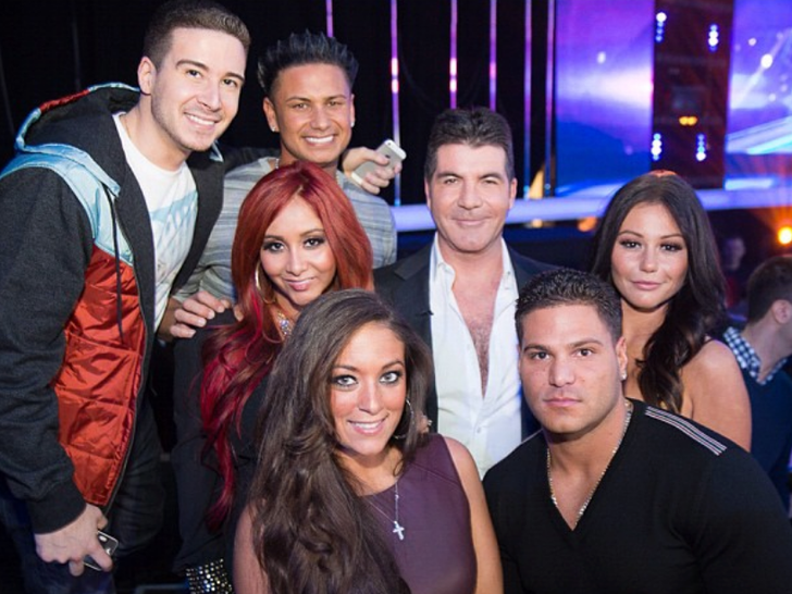 Ronnie With His 'Jersey Shore' Family