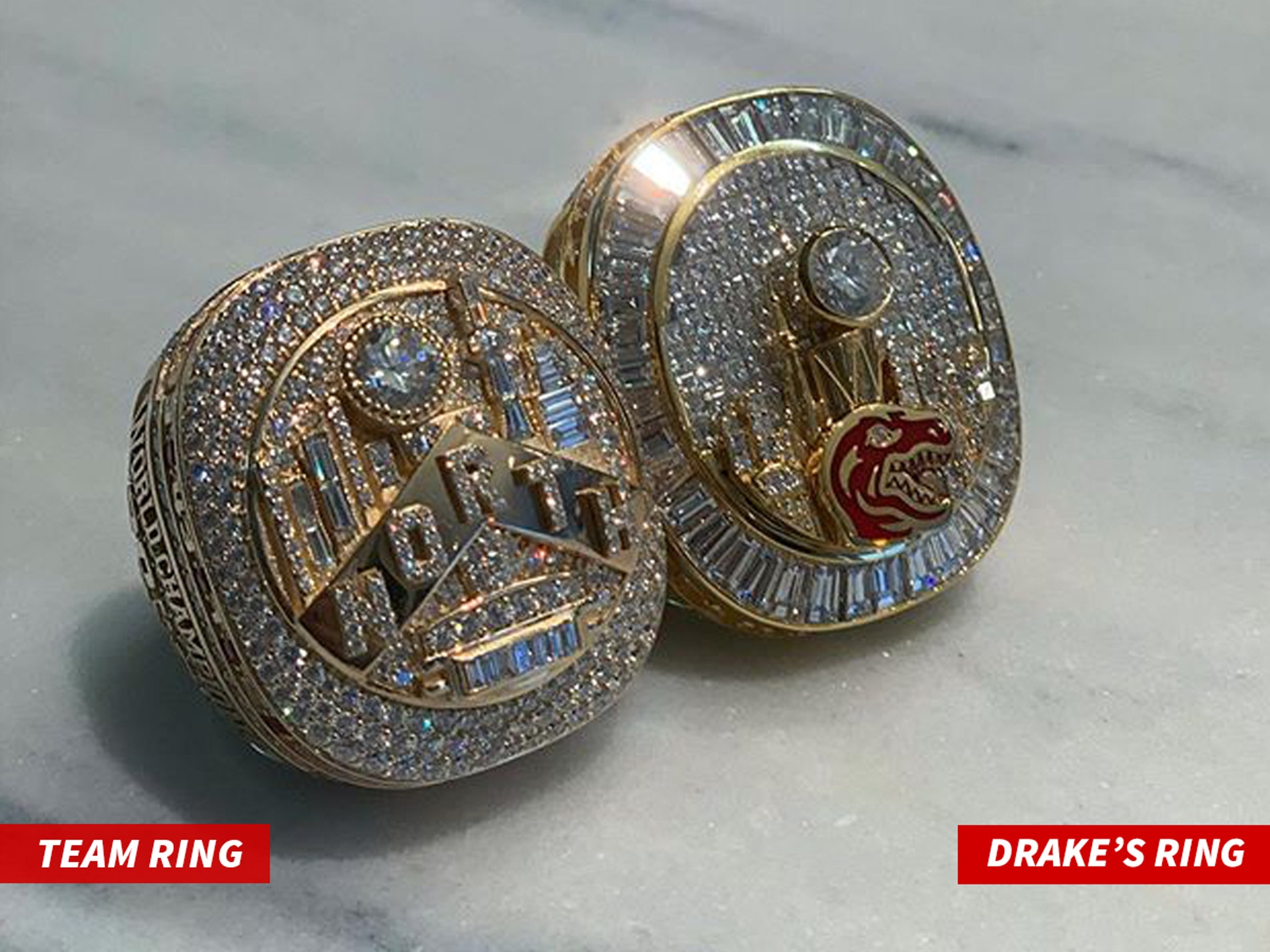 Raptors receive NBA's biggest championship rings ever