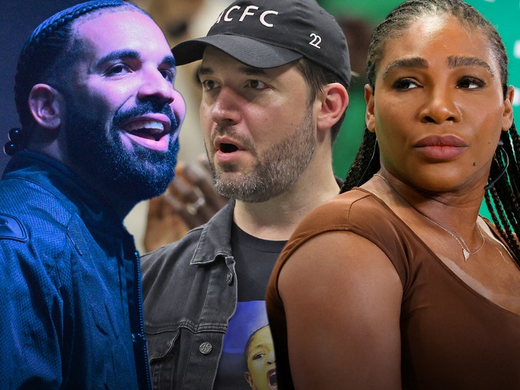 Drake و Serena Williams و Alexis Ohanian