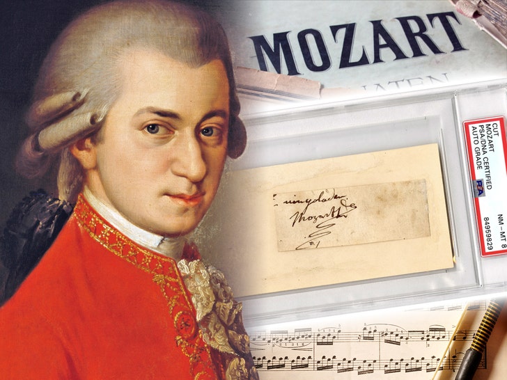 Se subasta una firma de Mozart