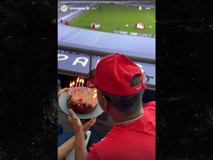 Simone Biles father birthday