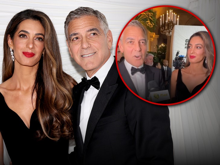 喬治克隆尼 (George Clooney) 在紐約慈善活動中大肆宣傳妻子阿邁勒克隆尼 (Amal Clooney)