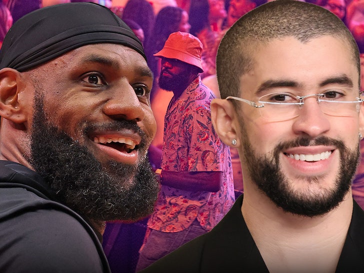lebron james bad bunny main getty