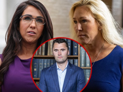 majorie taylor green lauren boebert charlie kirk getty shutterstock