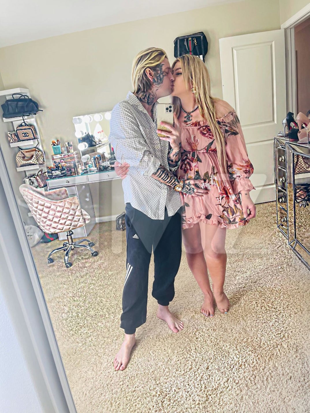 Aaron Carter and Melanie Martin's Pregnant Pics
