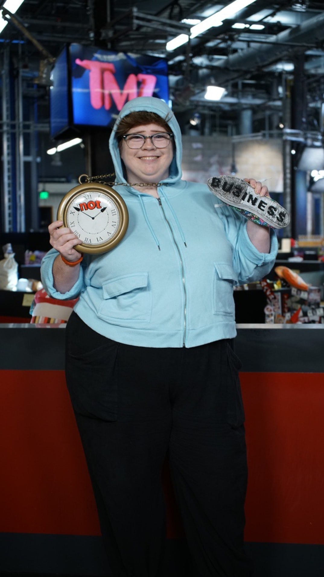 Caroline as Justin Bieber