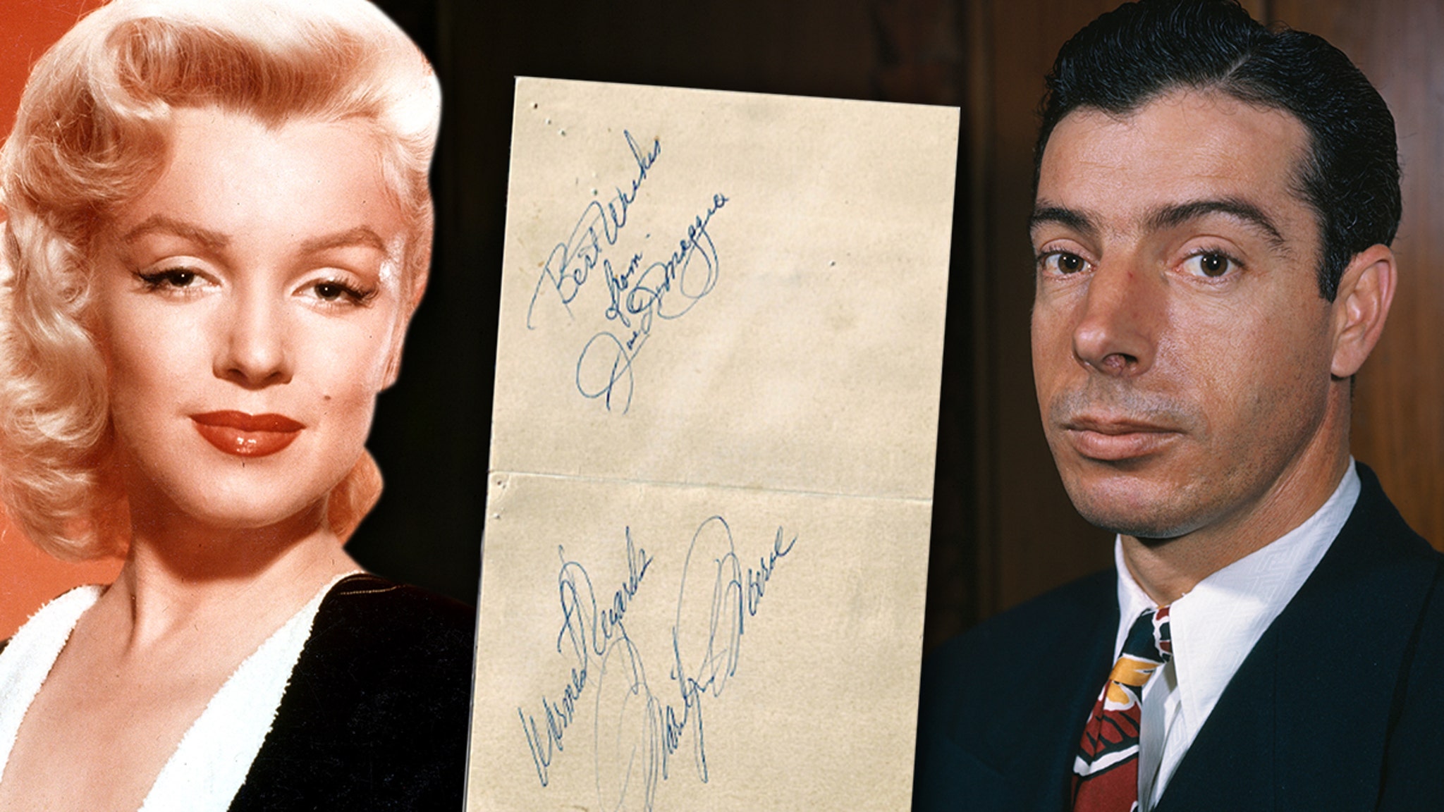 Joe DiMaggio Marilyn Monroe signed photo sells for $300,000 at