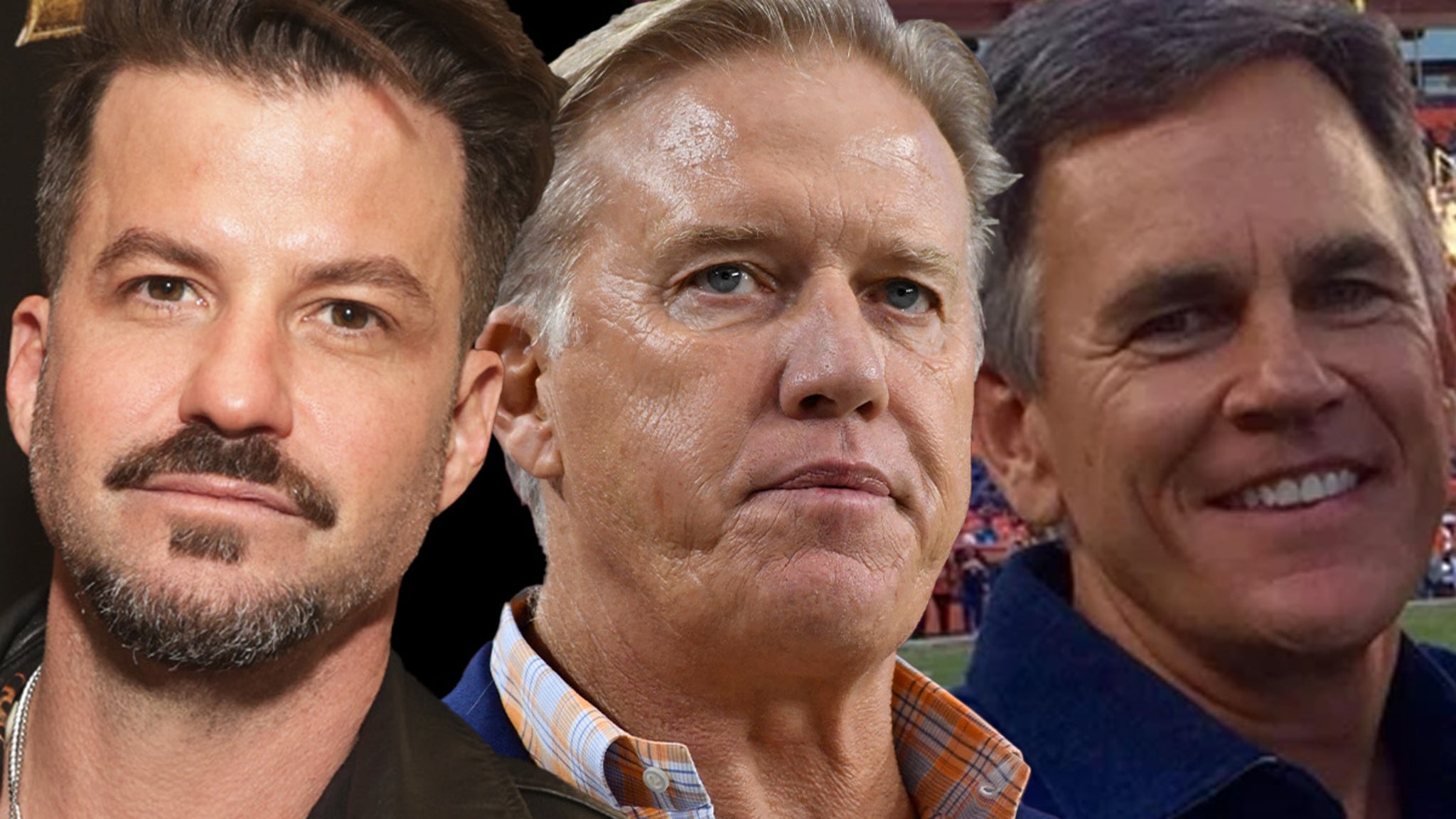 MTV Star Johnny Bananas with John Elway, Agent During Golf Cart Accident