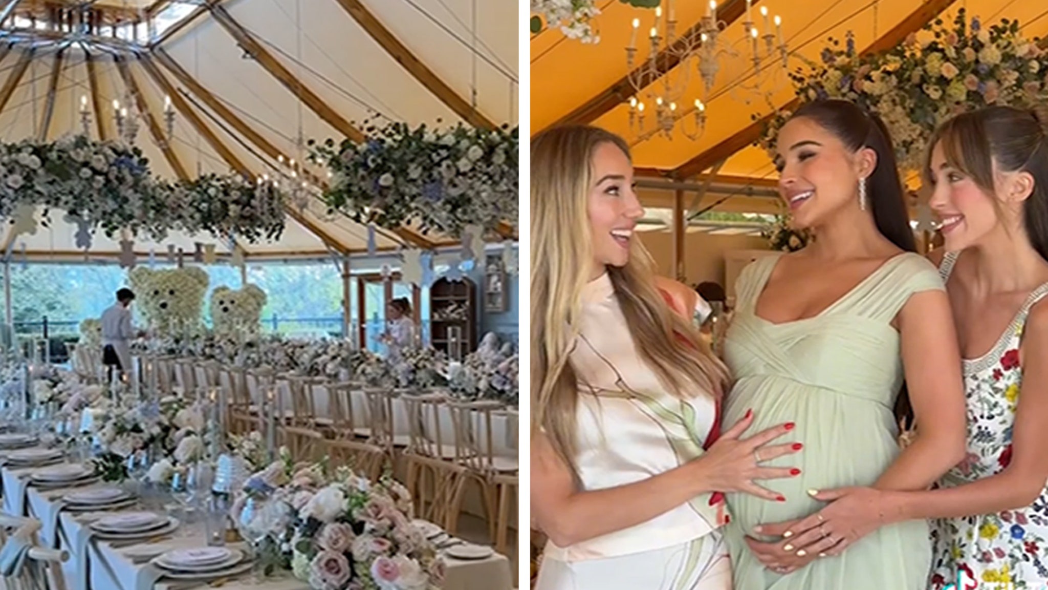 Olivia Culpo Hosts Lavish Baby Shower With Christian McCaffrey, Sisters