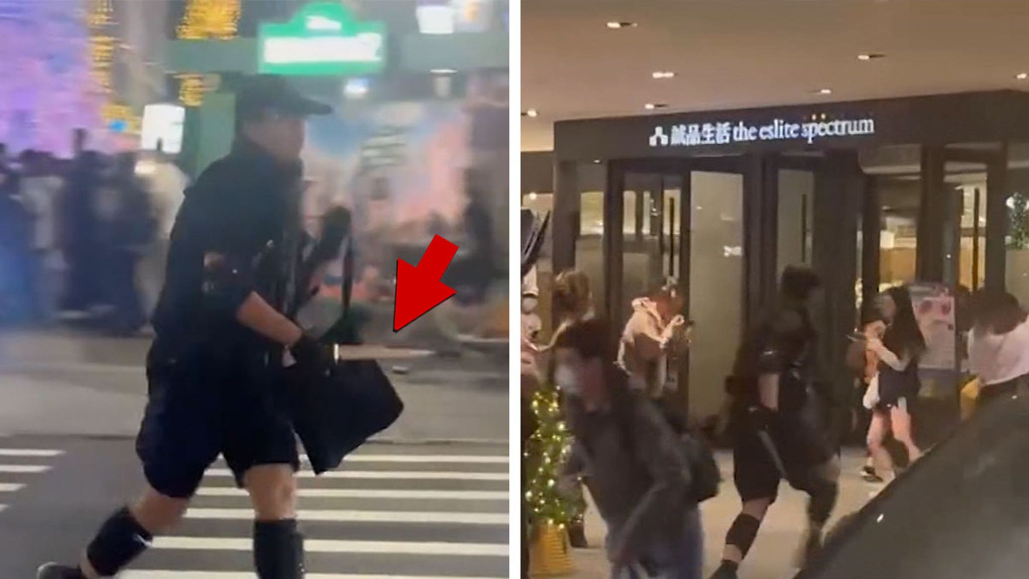 Maniak gaat door met mes- en rookbommen in Taiwan, op video