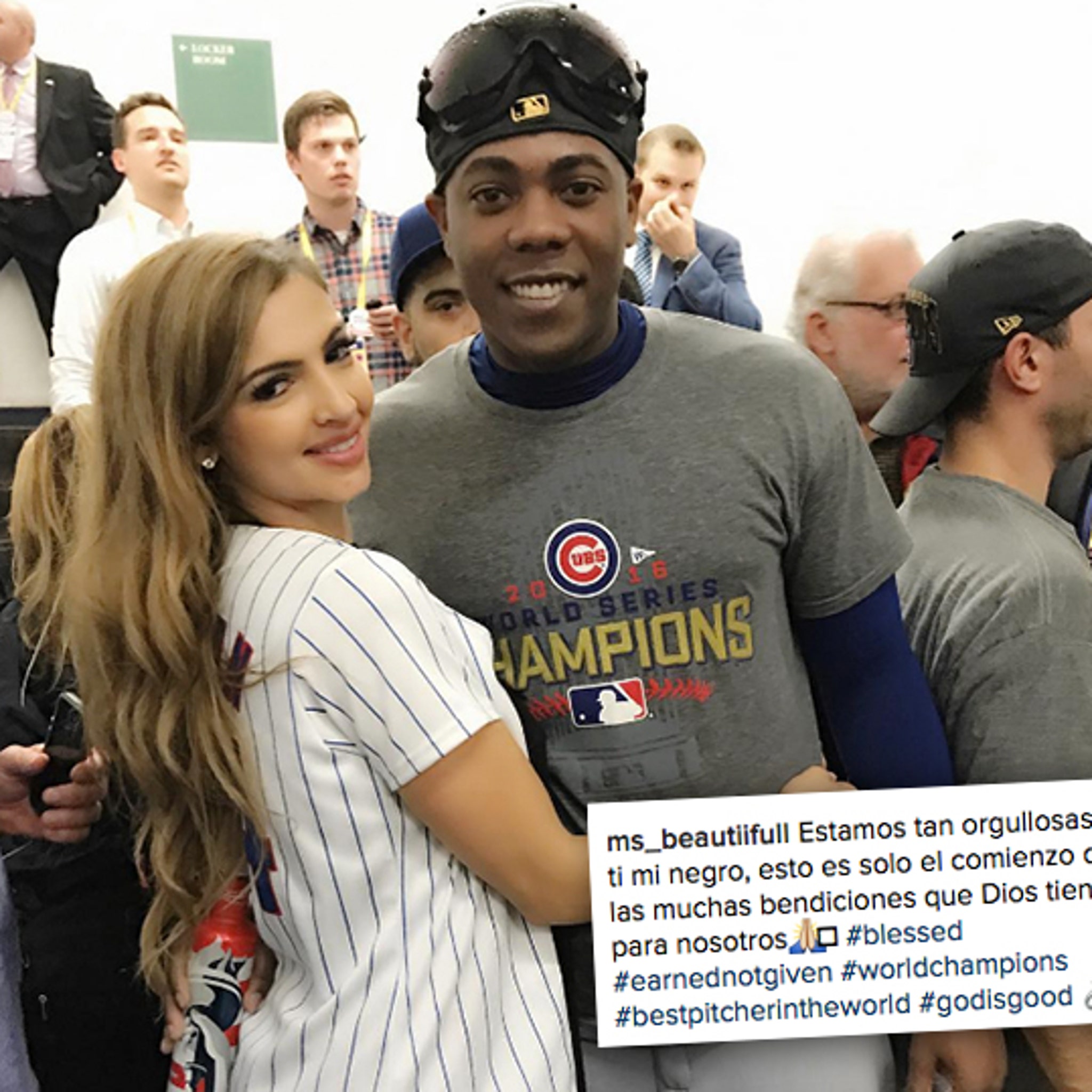 how that shot of aroldis Chapman sad smile came together 