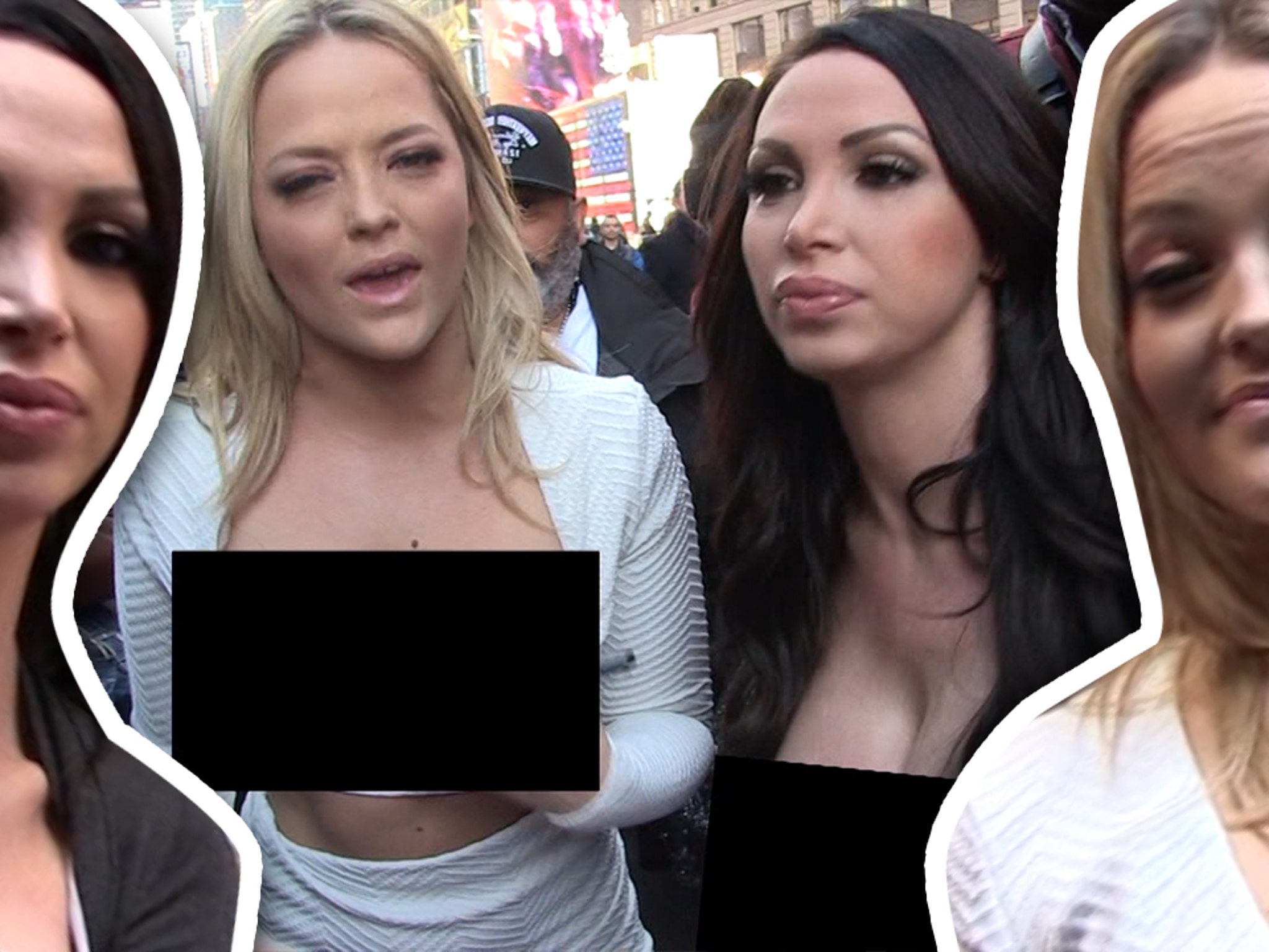 Two pornstars went topless in New York Cityâ€¦and for a great cause.
