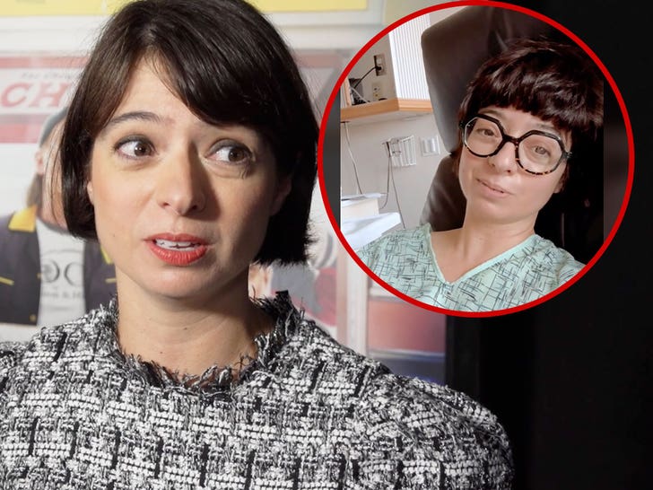 Kate Micucci in hospital