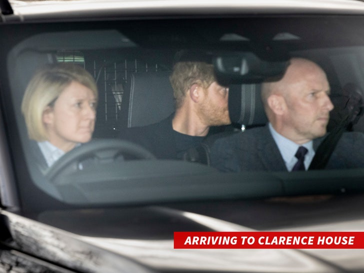 prince harry arriving to clarence house high res