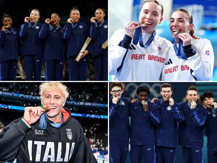 Medal-Biting Stars Leave Their Mark On Paris!