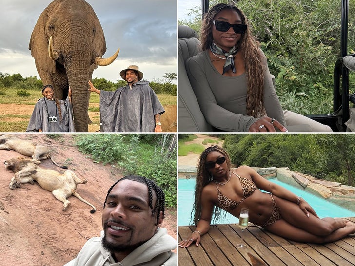 Simone Biles And Jonathan Owens' Safari Adventure In Africa!
