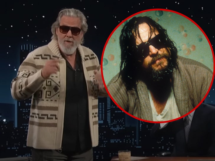 Jeff Bridges is seen reprising his role as The Dude on 