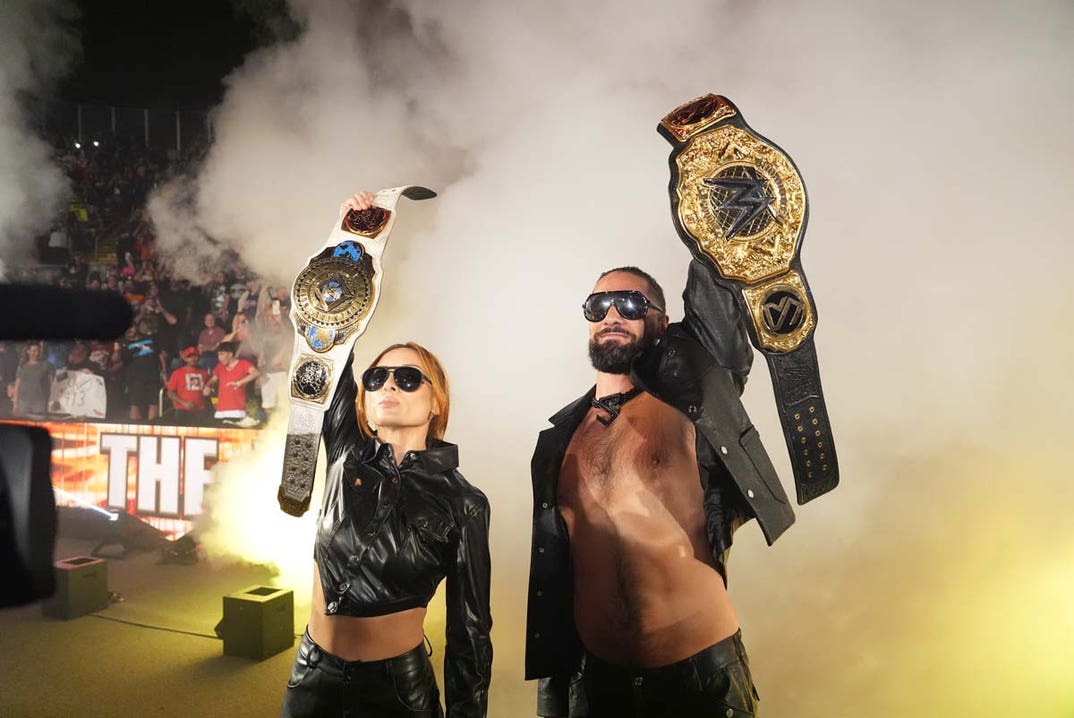 #1: Becky Lynch & Seth Rollins (Married 2021 - Present)