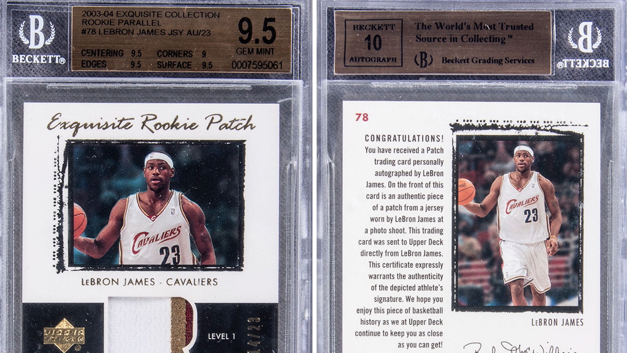 LeBron James card sells for $2.4 million at auction