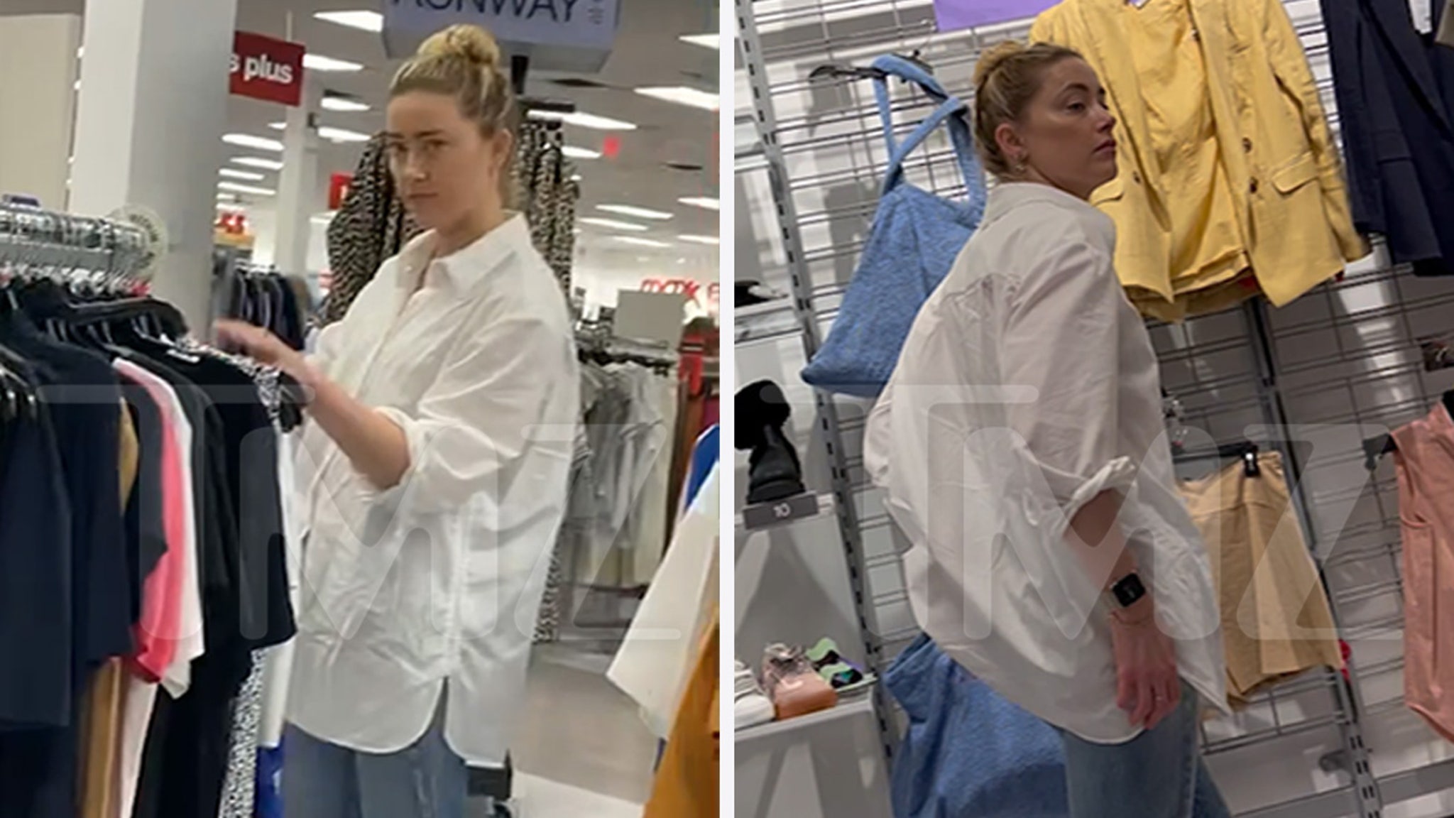 Amber Heard Spotted Shopping at TJ Maxx,…