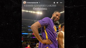 Kim Kardashian Posts Pic Of Tristan Thompson After Lakers Win