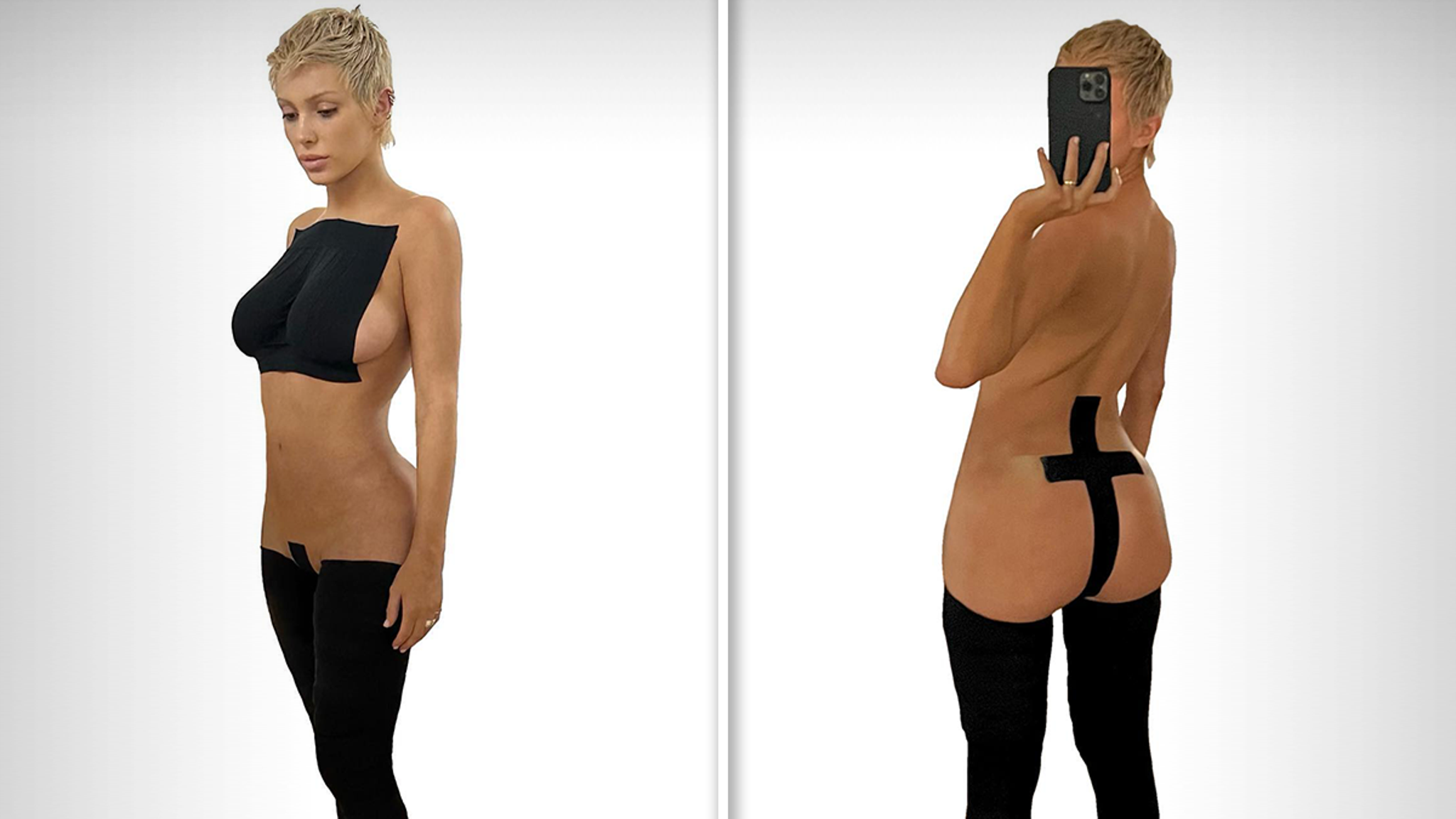 Kanye West’s Wife Bianca Censori Nearly Nude, Models New Yeezy Fashion Line