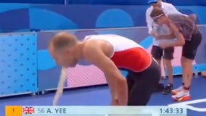 Tyler Mislawchuk vomits after event olympics NBC zoomed out