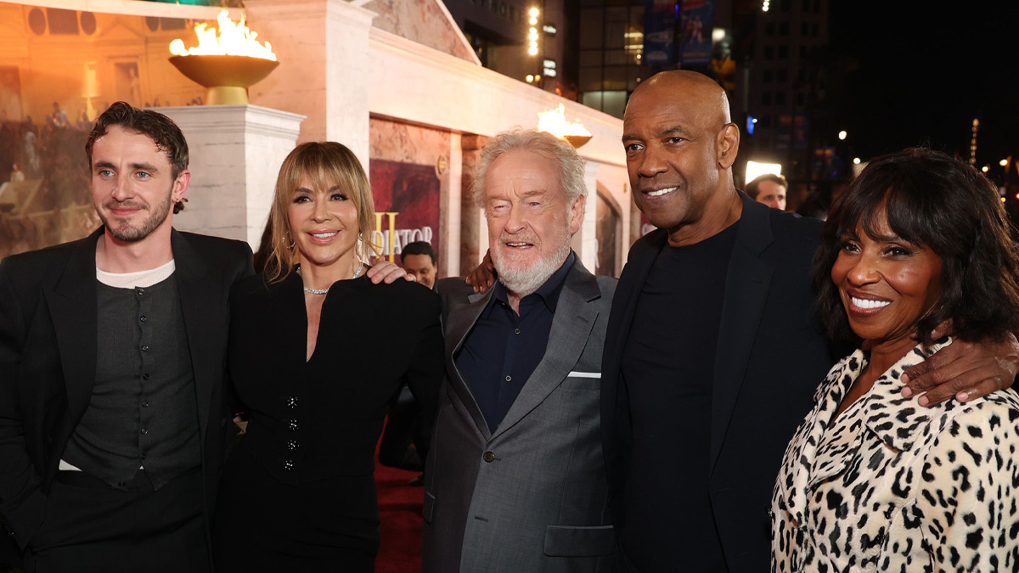 ‘Gladiator II’ Cast at L.A. Premiere, Denzel Washington, Paul Mescal & More