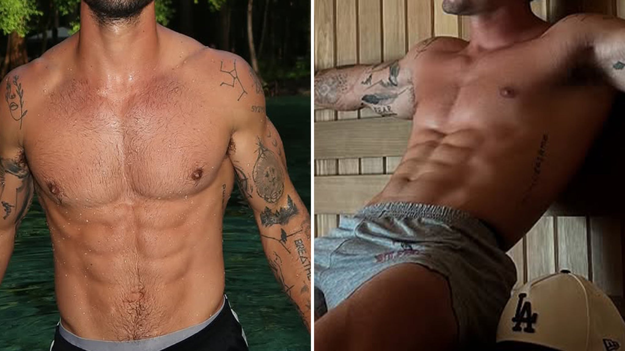 Guess the Sauna Star Breakin' a Sweat!
