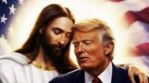 donald trump jesus ai truth social