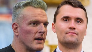 Pat McAfee and Charlie Kirk getty