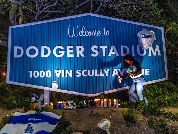 Vin Scully Memorial at Dodger Stadium