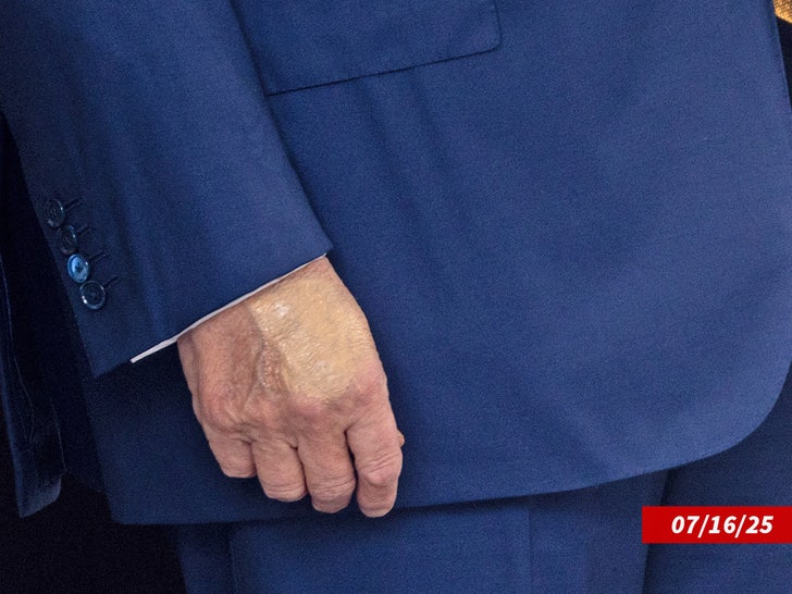 donald trump hand makeup Getty swipe
