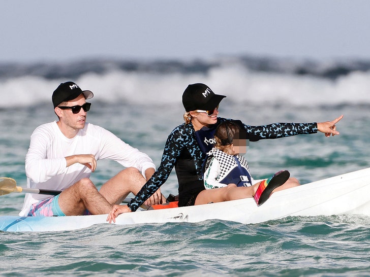 Paris Hilton and Carter Reum Kayaking in St Barts