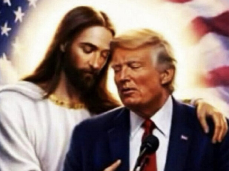 donald trump jesus ai truth social