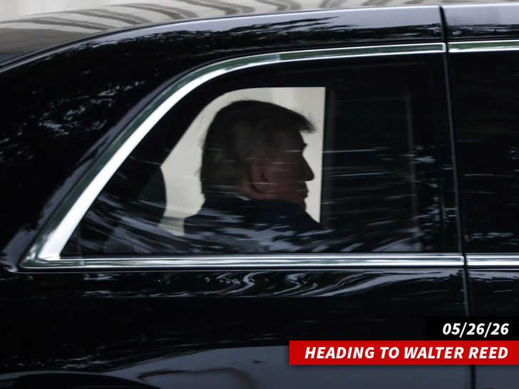 sub donald trump heading to walter reed getty